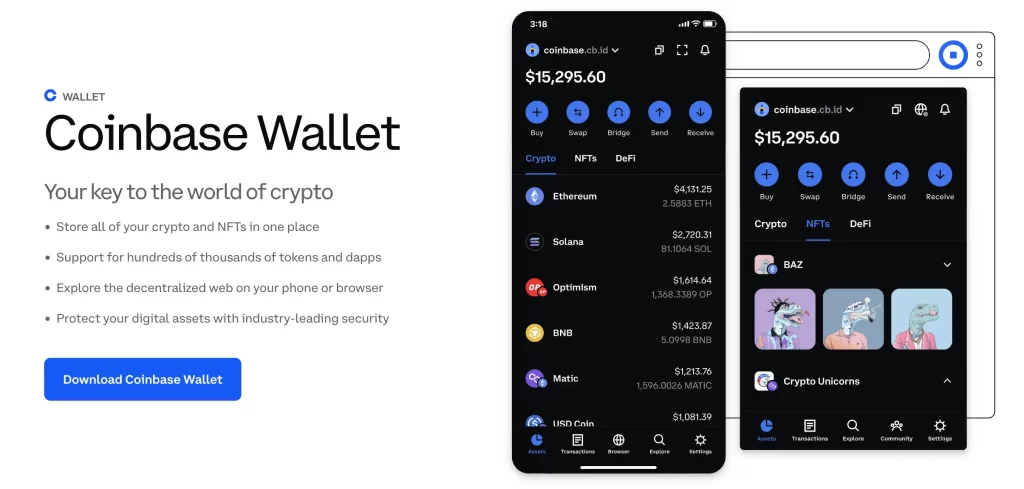 Main Features of Coinbase Wallet